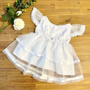 Baby Girls Christening Baptismal Party dress